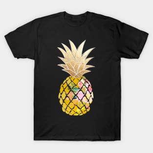 Aloha pineapple, faux gold T-Shirt